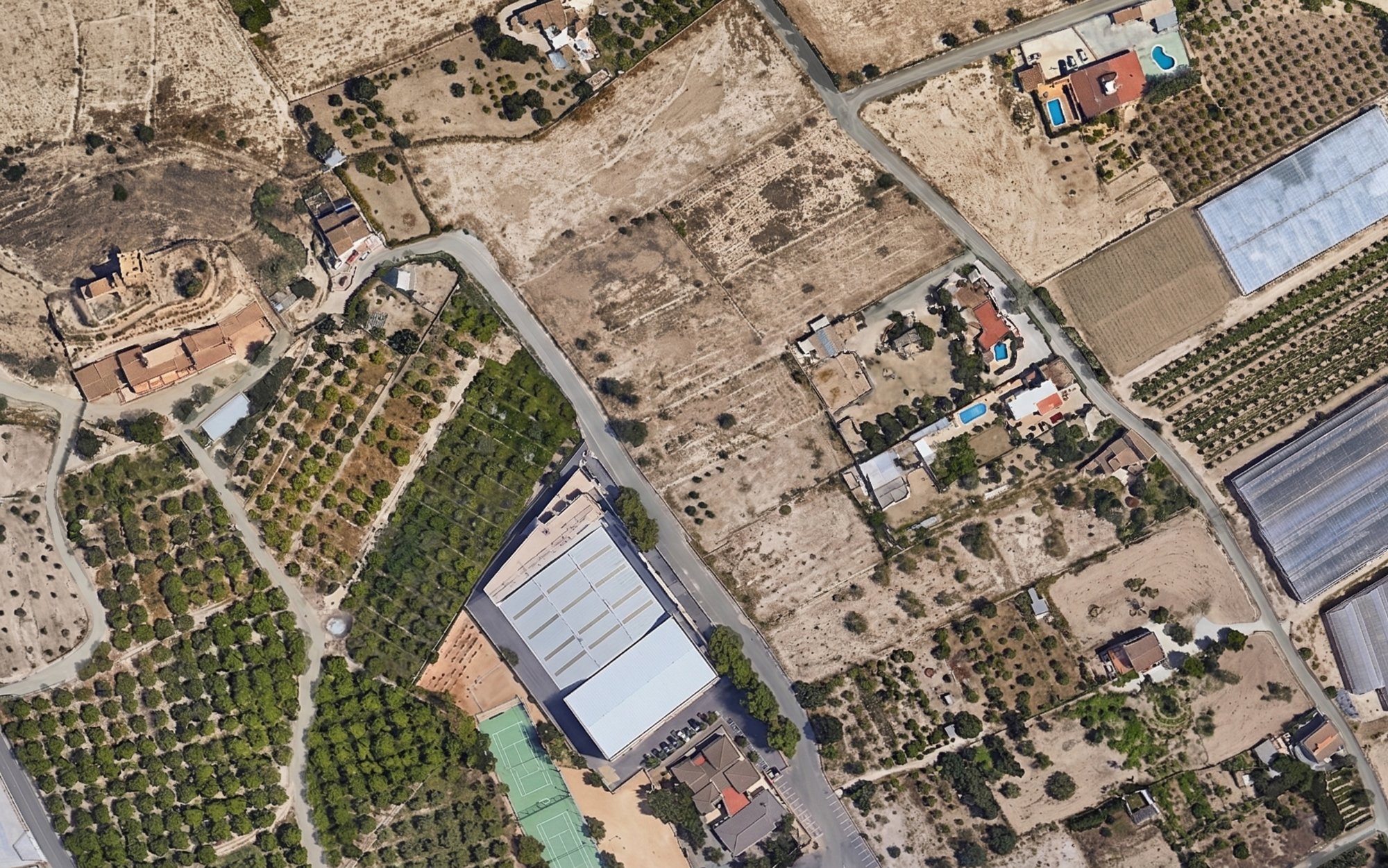 Vista aérea de Torretes — Sede Fundacional de Oro Verde